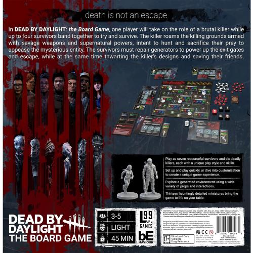 Dead by Daylight The Board Game | Horror Game with Miniatures | Survival Strategy Game for Adults and Teens | Ages 17  | 3-5 Players | Average Playtime 30-60 Minutes | Made by Level 99 Games