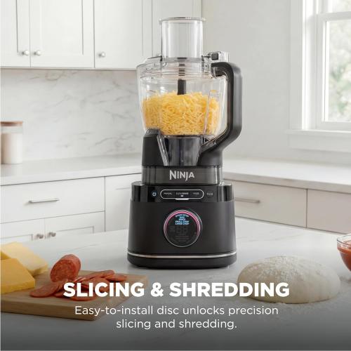 Ninja Kitchen System | All-in-One Food Processor & Blender | With 8-Cup Bowl & (1) 24 oz. To-Go Cup | For Smoothies, Cookie Dough, Salsas, Cole Slaw & More | 1800 Watt | Black | TB401