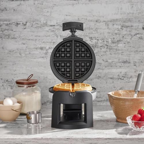 Cuisinart Round Flip Belgian Waffle Maker, 1 thick Belgian-style Waffle, WAF-F30NAS