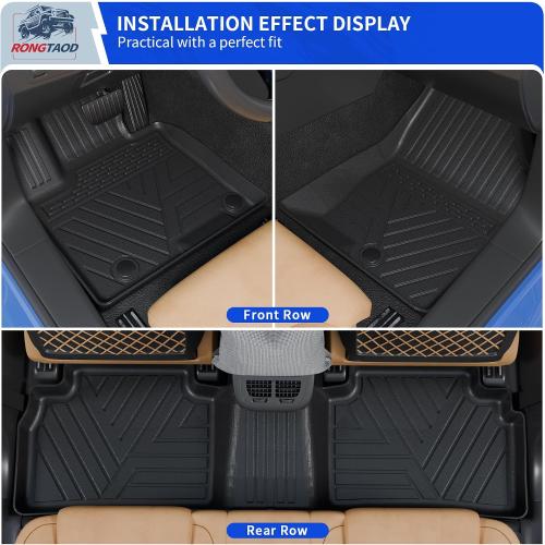 Rongtaod Floor Mats Compatible with 2022-2026 Hyundai Tucson Cargo Mat TPE Trunk Mat Cargo Liner All Weather Back Seat Cover Protectors 2025 Tucson Accessories (Backrest Mats Trunk mat Floor Mats)