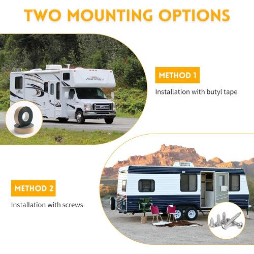 2 Pcs RV Slide Out Ski Set，RV Slide Gaskets，Protect Floors from Scratches and Scuffs（Plastic）
