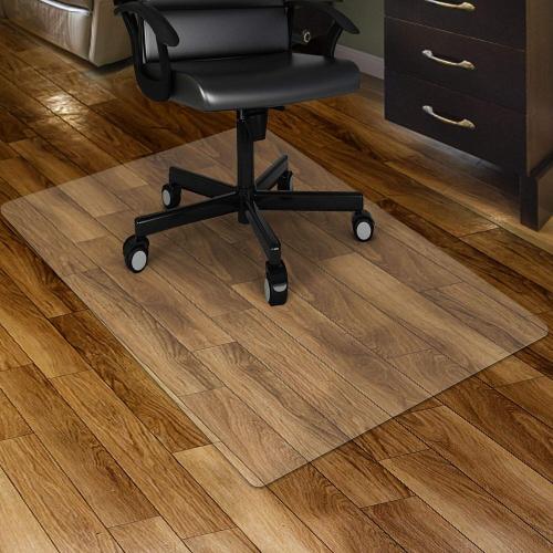 Kuyal Clear Chair mat for Hard Floors 36 x 48 inches Transparent Floor Mats Wood/Tile Protection Mat for Office & Home (36 X 48 Rectangle)
