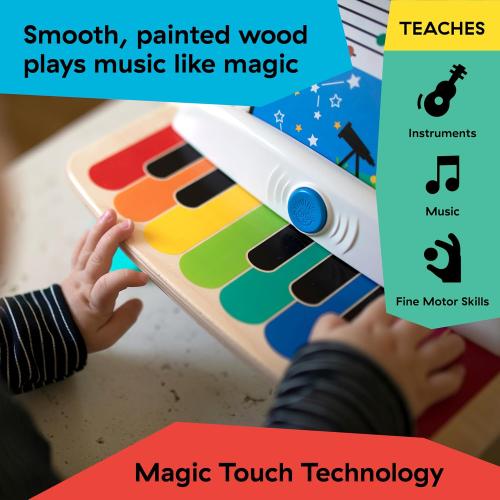 Baby Einstein and Hape Magic Touch Wooden Toy Piano, Montessori Musical Learning Toy for Babies and Toddlers 6mo