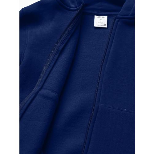 Amazon Essentials, Blue, L, Hoodies - Boys' Zip-Up Sweatshirt