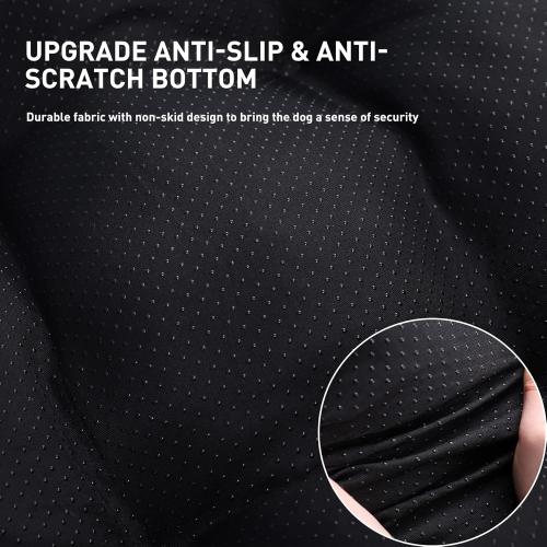 KSIIA Washable Dog Bed Deluxe Plush Dog Crate Beds Comfy Kennel Pad Anti-Slip Pet Sleeping Mat for Large, Jumbo, Medium, Small Dogs Breeds, 35 x 23, Gray