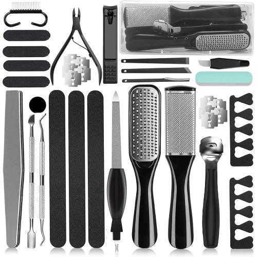 36 in 1 Professional Pedicure Kit, Foot File, Foot Rasp and Callus Remover