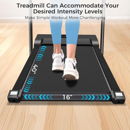 Walking Pad with Handle Bar, 3 in 1 Under Desk Treadmills with Remote Control, Electric Compact Treadmill,2.5HP Treadmills for Home Small Space, Portable Treadmill with Handle, 300 LBS Capacity