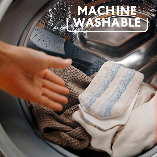 O-Cedar H2prO Flat Mop System | Quick Cleaning Tool | Clean with Water | Machine Washable Reusable Microfiber Mop Pad | Safe on Wood Floors, Vinyl, Tile, Baseboards, Walls