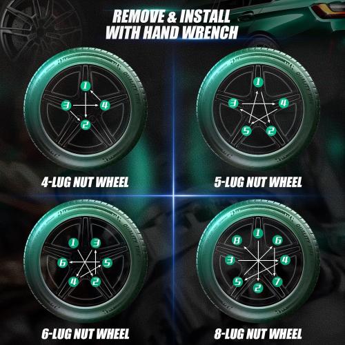 32pcs M14x1.5 Lug Nuts Spline Black, 14x1.5 Aftermarket Wheel Lug Nuts for F150 F250 F350 Silverado Sierra Ram 2500 3500 with 1 Socket Keys Long Extended