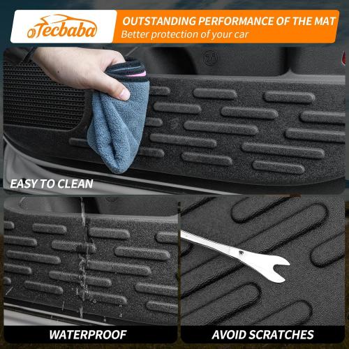 Car Door Anti Kick Pads Compatible with 2024-2026 Hyundai Santa Fe | Door Scuff Plates, TPE flexible & durable shield, scuff & dirt barrier, easy wipe clean, no-tool stick-on install