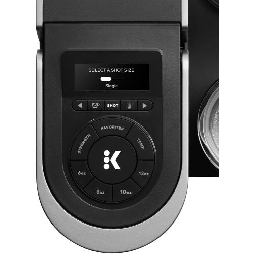 Keurig K-Café SMART Single Serve Coffee Maker with WiFi Compatibility, Latte and Cappuccino Machine with Built-In Frother, 6 Brew Sizes, Black (missing parts)