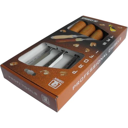 4 Pack Narex Czech Steel Premium 4 pc set 6 (1/4), 12 (1/2), 20 (3/4), 26 (1) mm Chisels w/Hornbeam Handles