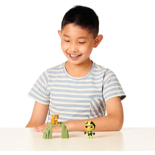 Octonauts 61100 Above & Beyond | Deluxe Toy Figure | Kwazii Adventure Pack | Recreate Missions, Green