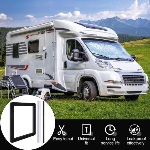 Universal RV Roof Air Conditioner Gasket Kit, 14x14in Camper Roof A/C Gasket Kit - Waterproof Compression Seal Insulation - Self-Adhesive Picture Frame Gasket and Leveling Pads