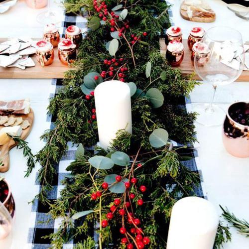 GREENTIME 12 Pack Artificial Red Berry Stems 14 Fake Holly Berry Picks for New Year Holiday Christmas Tree DIY Wreath Crafts Vase Fireplace Home Decor