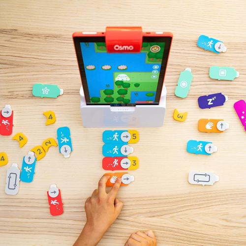 Osmo Coding Kit, Ages 5-10 , Coding for Kids, Learn to Code, STEM, Fire | Includes Osmo Fire Tablet base   3 games teaching real coding logic, sequencing & problem-solving through puzzle play