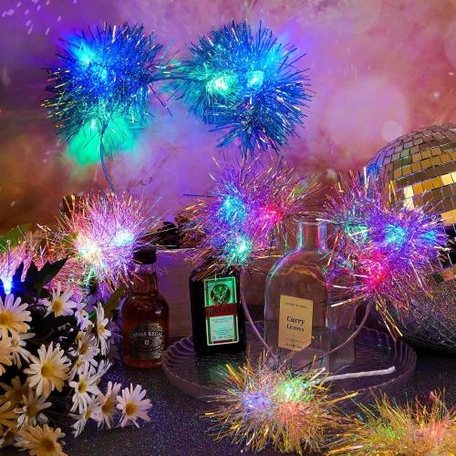 Juexica 16 Pcs Lighted Cat Ears Headband with Color Change LED Cat Headband Rave Hair Accessories for Women (Classic Color)