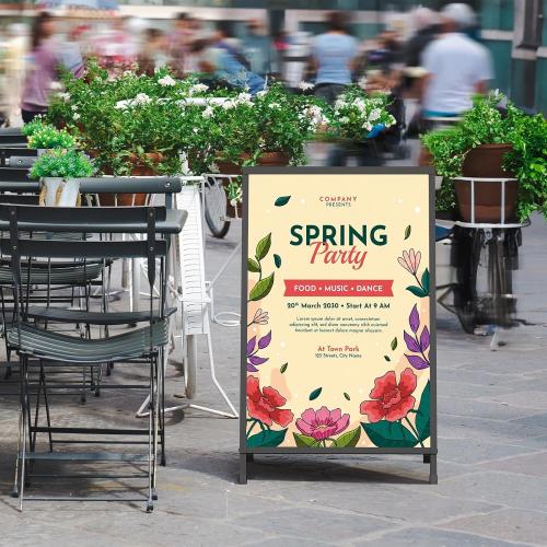 Relx A Frame Signs 24x36 Inch Outdoor, Heavy Duty Sandwich Board Signs, Double-Sided A Frames Sign Holder Business for Outside(Frame only).