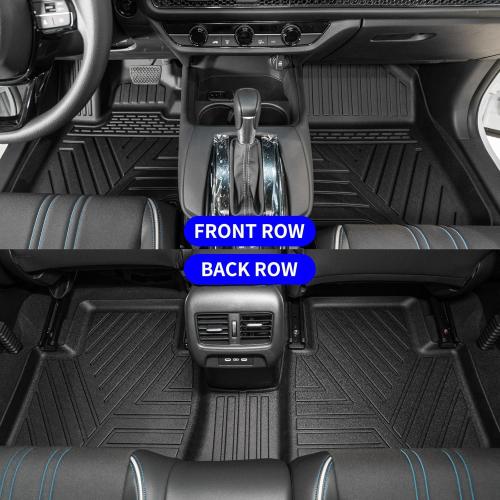 Rongtaod Floor Mats Compatible with 2023-2025 2026 Honda HRV Trunk Mat Cargo Mat Cargo Liner All Weather Back Seat Cover Protector 2024 HR-V Accessories (Trunk Mat Backrest Mats Floor Mats)