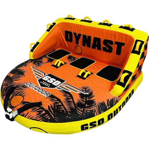 GSO Big Water Sport Towable Tube for Boating, Pull Behind Flying Tube for Boat Inflatable, with Dual Tow Points, Towable Water Pad, Enhanced Durability for Boating Tubes