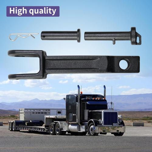 Vanshly，A20-6014 Single Tow Hook Compatible with Peterbilt/Kenworth with Pull Pin （A65-6008） and Frame Pin （A65-6007）