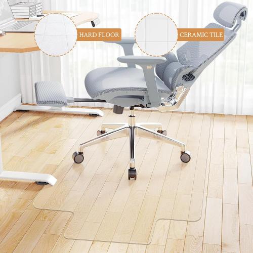 KMAT Office Chair Mat,Easy Glide Hard Wood Tile Floor Mats,Chair Mat for Home Office Rolling Chair,Heavy Duty Floor Protector -36x48 with Lip