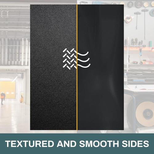 Frienda 1 Pack 48 X 96 X 1/16 ABS Black Plastic Sheet Two Sided Textured Thick DIY Materials Flexible Moldable Plastic Panel for DIY Home Decor, Automotive, Industrial, Handcrafts