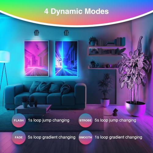 Black 4 Pack 6W RGBW Up Lights Indoor Christmas Spotlight Indoor LED Color Changing Uplighting Indoor with Remote 120V Spot Lights Indoor Plug in Floor Spotlight Indoor for Plant Picture Party, 4 Pack