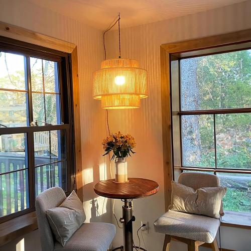 QIYIZM Plug in Pendant Light Hanging Lights with Plug in Cord Hanging Lamp Boho Rattan Dimmable Wicker Bamboo Woven Shade Hemp Rope Ceiling Light Fixture for Living Room Bedroom Kitchen