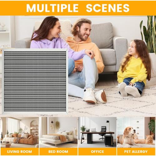 20x20x1 HVAC Furnace Air Filter, Lasts a Lifetime, Washable, the Last HVAC Filter You Will Ever Buy, Breathe Safely at Home or in the Office,Merv 8,Actual Size:19.5x19.5x0.82 Inch)