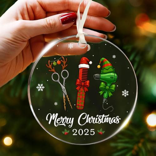 Hairdresser Gifts - Christmas Ornaments for Women Hair Stylist, Best Gift Ideas for Female Hairdressers, Unique and Decorative Hairstylist Gifts, Perfect for Hair Dresser Women