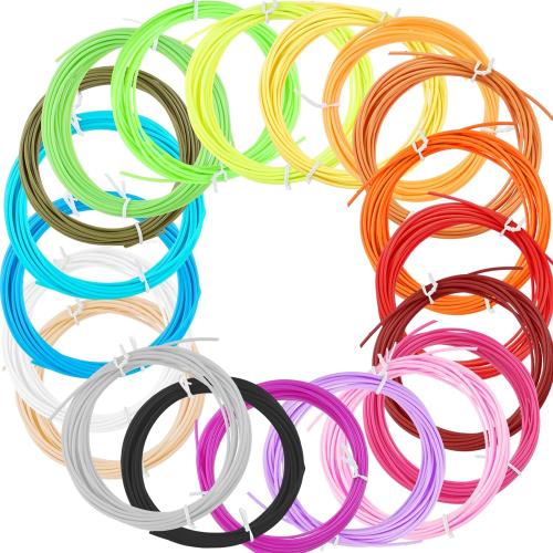 1.75mm 3D Pen Filament Refill, 20 Color PLA Filament (328 Ft) with 16.4 Ft per Color, for 3D Printing Pens, DIY Arts & Crafts Projects