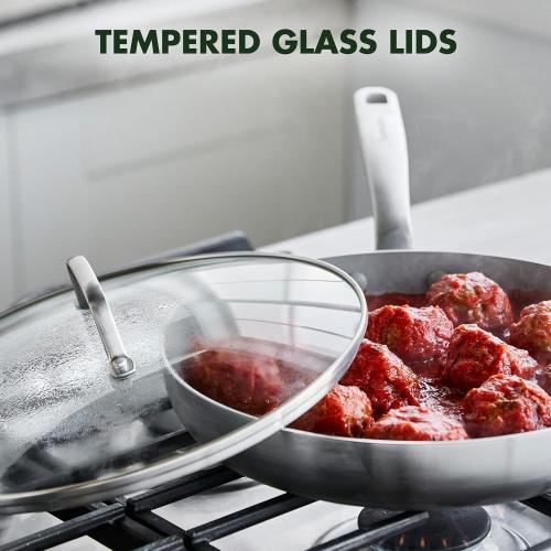 GreenPan Chatham Tri-Ply Stainless Steel‼️INCOMPLETE SET ONLY POTS AND TOPS‼️