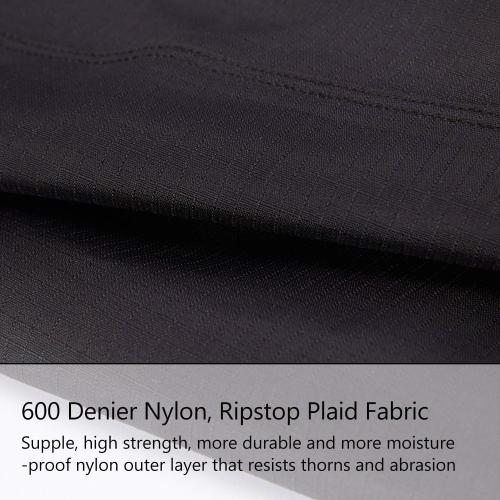 BASSDASH XL 3D Boot Foot Game Wader Ultra High Strength Black Plaid Nylon PVC Fishing Hunting Chest Waders for Men