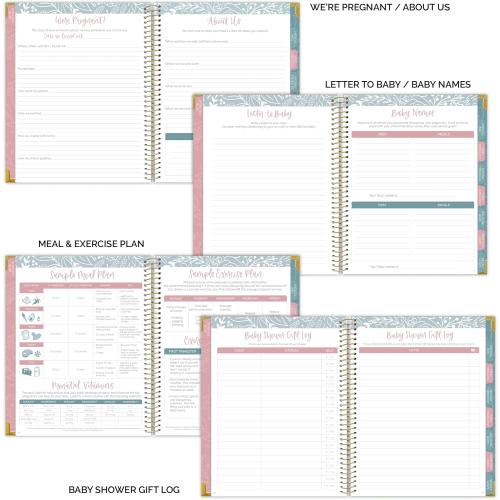 bloom daily planners New Pregnancy and Baby's First Year Calendar Planner & Keepsake Journal with Stickers - Hardcover Scrapbook Memory Book Organizer - (Undated) 8” x 10 - The Story of You