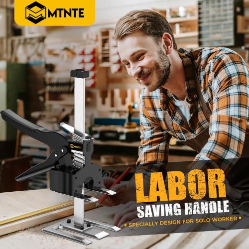 Labor Saving Arm Jack Handle 12 in Furniture Jack Drywall Lift for Wall Tile Locator, Multi Function Height Adjustment, Door Panel, Lever Arm Tool Board Weight 330lb, Lift Range 6.7In