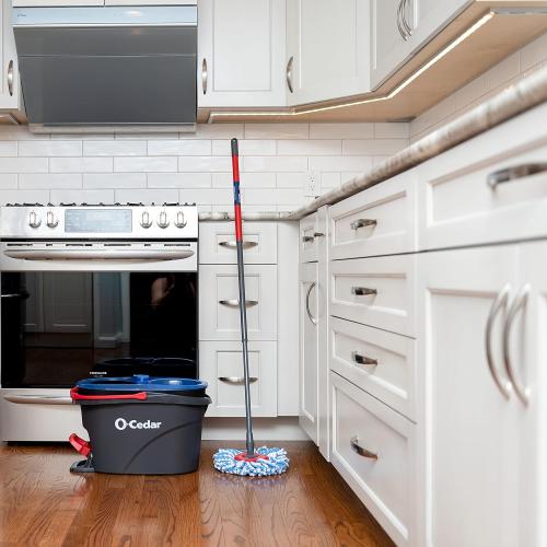 Missing the mop stick. O-Cedar RinseClean Spin Mop & Bucket System   2 Extra Mop Heads| Clean with Clean Water | Removes 99% of Bacteria