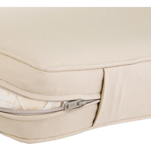 Classic Accessories Montlake Water-Resistant 2 pcs, 23 x 22 x 4 Inch Outdoor Back Cushion Slip Cover, Patio Furniture Cushion Cover, Antique Beige, Patio Furniture Cushion Covers