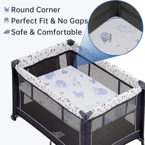 Pack and Play Mattress, Dual Sided Premium Memory Foam Pack N Play Mattress with Breathable Removable Washable Cover