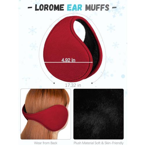 Winter Hat Scarf Gloves and Ear Warmer, Warm Knit Beanie Hat Touch Screen Gloves Set Winter Gifts Neck Scarves for Women