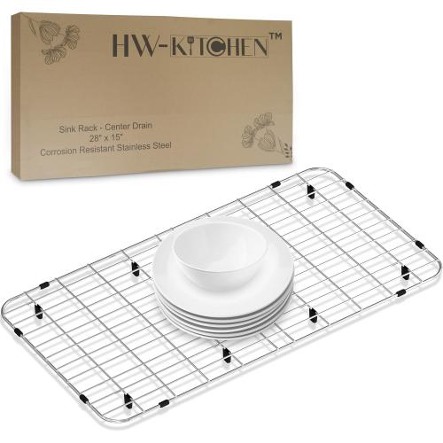 28 x 15 Sink Protector - Stainless Steel Rack - Drying Rack - Kitchen Sink Protector - Farm Sink Rack