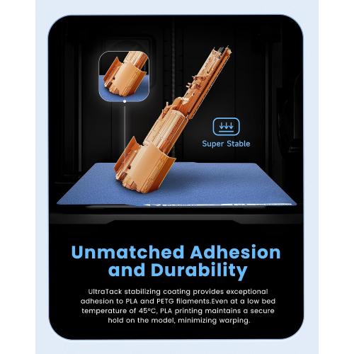 YOOPAI Cold Build Plate for Bambu Lab X2D/P2S/A1/X1C/P1P/P1S/X1E, Blue | 257x257mm, Double-Sided Room-Temperature Printing, UltraTack Coating High Adhesion Low-Temperature Printing