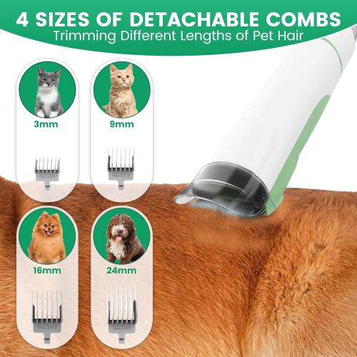 Dog Grooming Vacuum, Pet Grooming Kit with Clipper Nail Trimmer Grinder, 2.5L Dust Cup 7 Grooming Tools 11000Pa Dog Hair Vacuum for Shedding Grooming, Home Cleaning, PG50 Plus