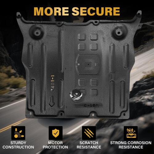 Front Skid Plate Compatible with 2017-2023 Tesla Model 3, 2020-2024 Tesla Model Y, Skid Plates Undercarriage Shield Splash Shield Cover