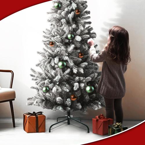 MNKXL 16 Inch Metal Christmas Tree Stand for 4 to 10ft Christmas Trees, Heavy Duty Folding Christmas Tree Stand, Universal Artificial Christmas Tree Stand Replacement