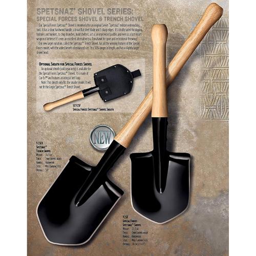 Cold Steel Spetsnaz Tactical Camp Shovel Tool for Camping, Survival and Outdoors