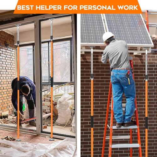 Cabinet Jack Support Pole, 58.7-109.5 inches Third Hand Tools Adjustable Support Pole, 3rd Hand Support System for Upper Cabinet Installation, 300 LB Capacity, 2 Pack