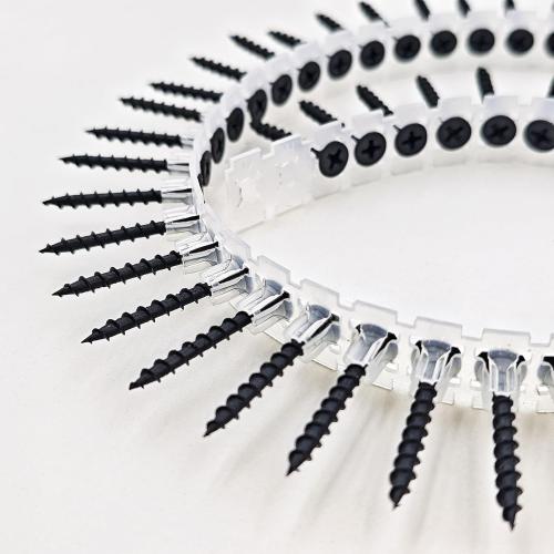 Plastic Chain Belt Drywall Screws 1000pcs #6 * 1 Drywall to Wood Collated Screw