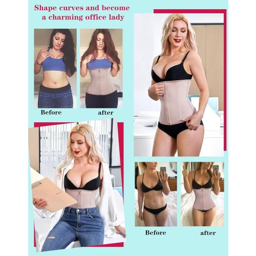 LODAY Waist Trainer Corset for Women Tummy Control Sport Workout Body Shaper Black