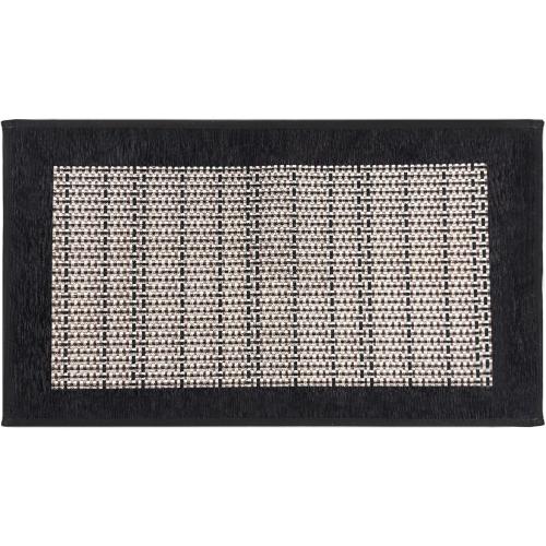 Black & Beige Small Area Rug, Area Rug for Bedroom Living Room, Welcome Mat for Muddy Wet Shoes